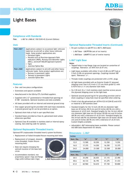 l 868 specifications